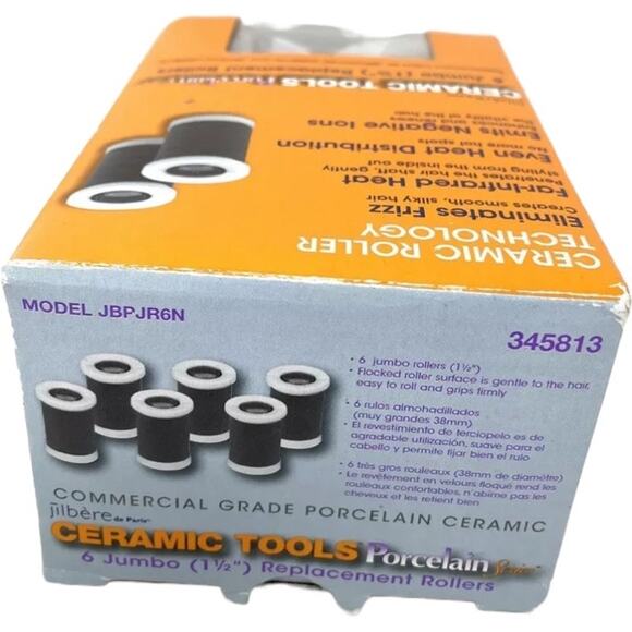 Jilbere Jumbo 1-1/2" Ceramic Replacement Rollers - Porcelain Series, # 345813 - Picture 2 of 4